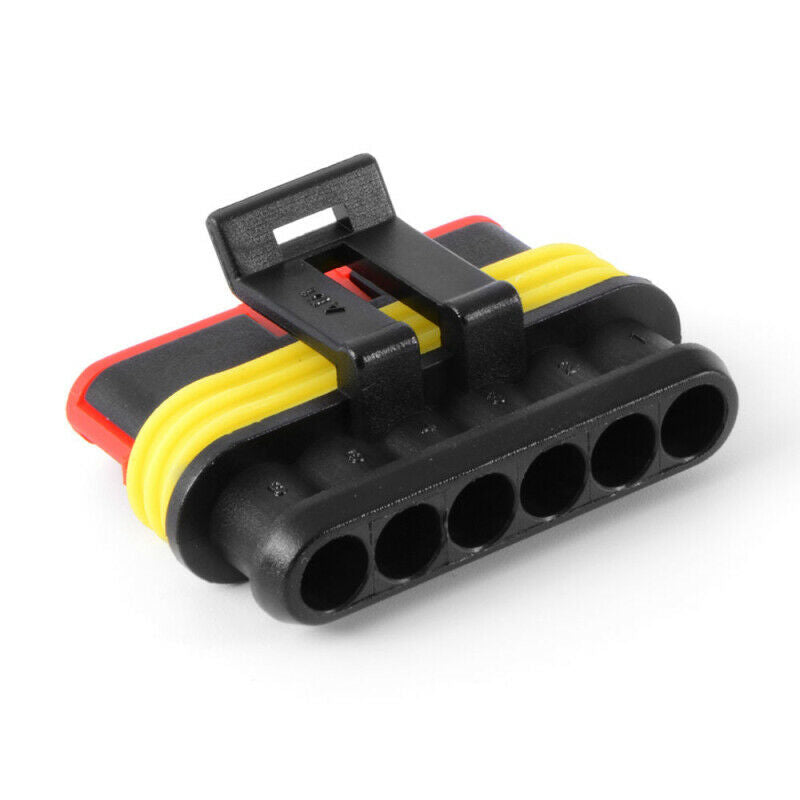 1-6 Pin Way Car Auto Waterproof Electrical Connector Plug Socket Wire Kit MQU