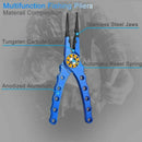 Aluminum Fishing Pliers Braid Cutters Split Ring Pliers Saltwater/Freshwate