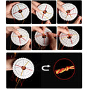 handmade knitting disc round  square bracelet braided knot rope tray eva diy BX