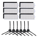 18pcs/set Vacuum Parts - Side Brush/Hepa/Sponge Filter for ILIFE A4 A4s A6