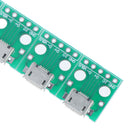 10pc 2.54mm Female MICRO ZSB to DIP 5Pin Pinboard Adaptor B type Pcb ConverterOZ