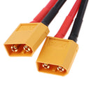 2pcs XT60 Male to Dual Female Parallel Connector Y Splitter Cable Wire 14AWG