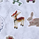 46Pc Stationery Stickers Pack Posted Planner Scrapbooking Memo Stickers Suppl BX