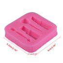 Makeup Lipstick Nail Polish DIY Fondant Cake Decorating tools Silicone MoldSA3C