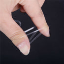500pcs Clear Ponytail Holder Elastic Rubber Band Hair Ties Ropes Rings ME