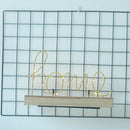Nordic Home Jewelry Ornaments Bedroom Bedside Led Wood Bottom Love Letters