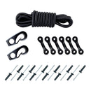 Marine Kayak Canoe  Deck Kit 8 Feet Tie Down Rope for Securing Accessory