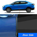 4Pcs Car Carbon Fiber Anti Rub Unique Black Strip Bumper Corner Protector Guard