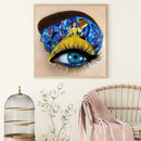 5D DIY Full Drill Diamond Painting Beast Girl Eye Cross Stitch Embroidery