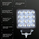 160W Square Car Headlights 16Led Cool White Light 4 Inch Car Work Light Led
