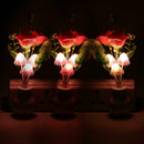 Colorful LED Mushroom Night Light Luminous Lamp Sensor Baby Gift(EU Plug)