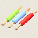 Nonstick Craft Rolling Pin Fondant Sugarcraft Dumpling Wrappers Baking Blue