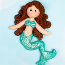 mermaid Silicone Fondant Baking Cake Cartoon Mould Sugarcraft Decorating mold LJ
