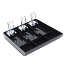 3-Grid Money Cash Coin Register Insert Tray Replacement Cashier Drawer Stor