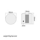 3pcs Professional Chromed Metal Guitar Tone Volume Knob