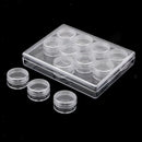 12 Grids Jewelry Beads Sewing Pills Storage Containers Cr Plastic Box Jar