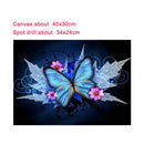 Butterfly â€‹5D Round Diamond Painting Embroidery DIY Cross Stitch Home Decor