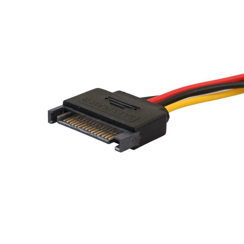 SATA 15pin Male to IDE Big 4pin Hard Disk Drive Power Cord Connector Cable