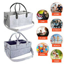 Gray white New Folding Premium Baby Diaper Caddy Organizer Portable Nursery