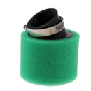 Green 42mm Bent Angled Foam Air Filter 125cc Pit Quad Dirt Bike ATV Buggy