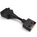 Trailer Adapter Connector 12 Pin Flat Female Socket to 7 Pin Flat Male Plug