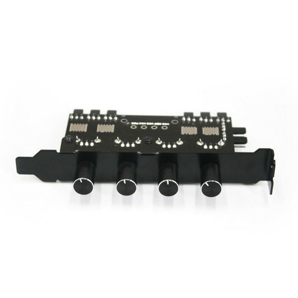 DC 12V Fan Hub Regulator 8 Way SATA/3Pin Speed Controller for PC Computer Case