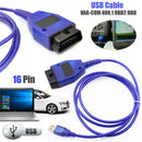 USB Cable KKL VAG-COM 409.1 OBDII II OBD Diagnostic Scanner For  /Seat PoME