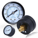 New 0-160psi 0-10bar Hydraulic Water Pressure Gauge 40mm Dial Meter 1/8 HJG XVJ