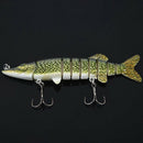 5 inch/ 12, 5cm 20g alive realistic  fishing lure multi articulated 8-segemeU7S6