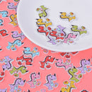 50pcs cartoon wooden dinosaur buttons sewing crafts decoration scrapbook ME