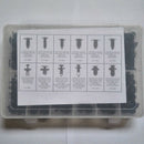 192pcs Car Body Retainer Push Pin Rivet Clip Moulding Trim Panel Assortment Kit