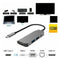 4in1 Type C to HDMI Type-C USB 3.0 RJ45 Adapter Hub For Macbook Pro iMac