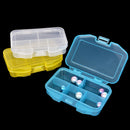 Travel 5 compartment dispenser case pill box medicine tablet holder organizer Kw