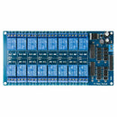 12V 16 Channel Relay Module Board with Optocoupler Protection LM2576 Power  N8F4