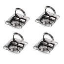 4 Packs Boat Marine Stainless Hatch Deck Cabinet Lift Ring Handle Flush Fitting