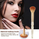 Diamond Makeup Brush Women Cosmetics Beauty Make Up Brush Tool (Yellow) A