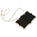 12pcs/lot Hemp Rope Hanging Rectangle Chalkboards Mini Chalk Writing Materi S7D1