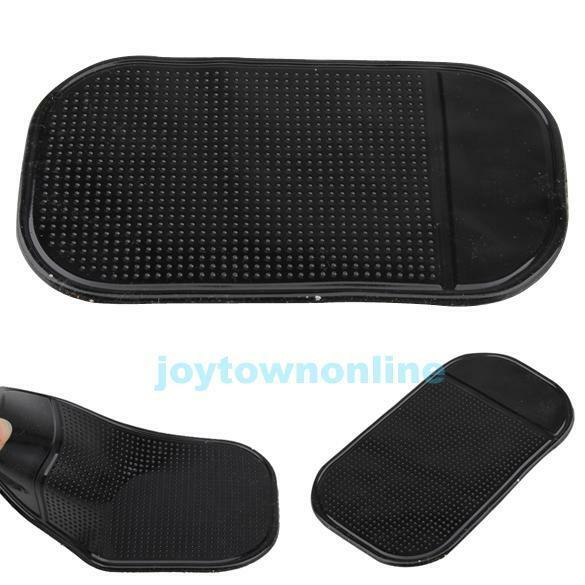 4Pcs Black Car Dashboard Magic Sticky Pad Anti-Slip Mat Grip Phone Key Holder