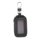 Mens PU Leather Car Key Case Key Holder Key Organizer Wallet Black