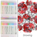 12pcs Mildliner Highlighter Pen Double Headed Fluorescent Marker Drawing