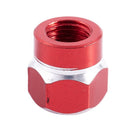 4 Red Hex Aluminum Alloy Wheel Tire Pressure Air Stem Valve Caps for Auto-C