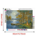 5D DIY Full Drill Diamond Painting Landscape Cross Stitch Craft Kits (01)