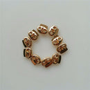 10pcs Alloy Dual Holes Toggle Cord Lock Ends Spring Adjuster String Stoppers