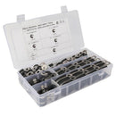 Cable Clamps Assortment Kit 50 Pcs Stainless Steel Rubber Cushion Pipe Clam