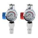 2 Pack Truck G1/4 Spray Gun Air Pressure Regulator Valve Gauge 0-10BAR