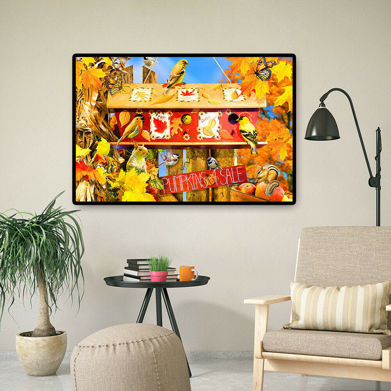 Paper Puzzles Jigsaw 1000pcs Autumn Leaves Educational Assemble DIY Toys