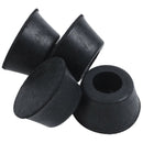 4 Pcs black rubber foot caps pipe caps protective caps chair cap