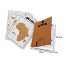 Journal Diary Notebooks Scratch World Map Travelogue Travel Log Notebooks