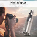 Zinc Alloy Mini XLR 3pin Female to XLR 3pin Male Adapter Plug Socket Connector