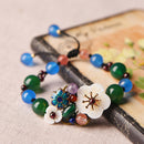 Ethnic Style Hand-Woven Bracelet Fresh Literary Agate Beaded Bracelets Shel